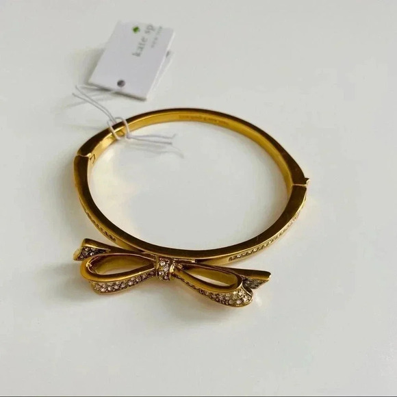 Kate Spade Gold Plated Pave Crystal Love Notes - Picture 6 of 6